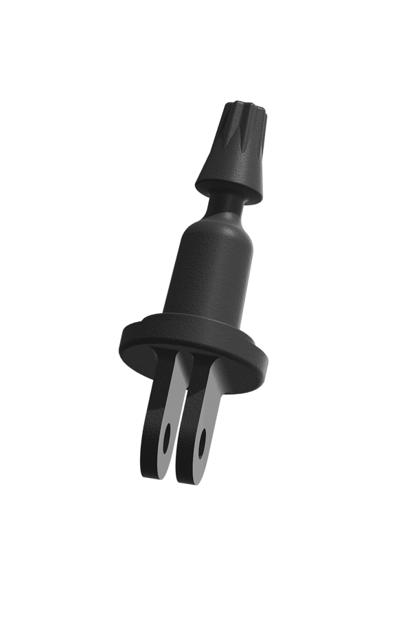 DeeBase•G - typical 3 - prong mount (GoPro/DJI like) - DudeMounts.com