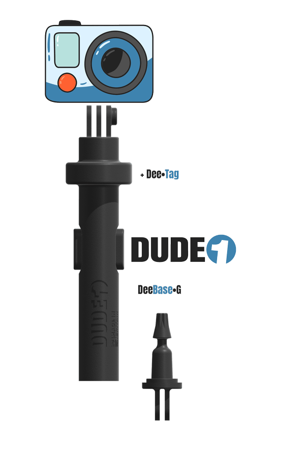 DUDE 1 - Action Camera Holder - DudeMounts.com
