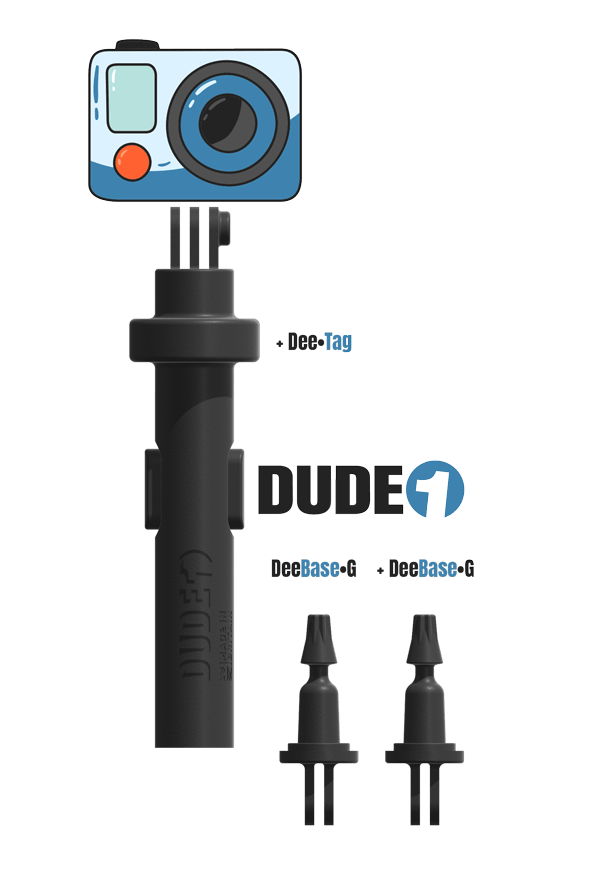 DUDE 1 - Action Camera Holder - DudeMounts.com