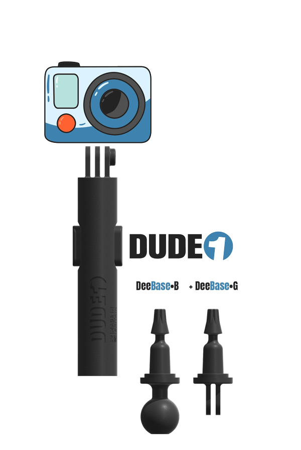 DUDE 1 - Action Camera Holder - DudeMounts.com