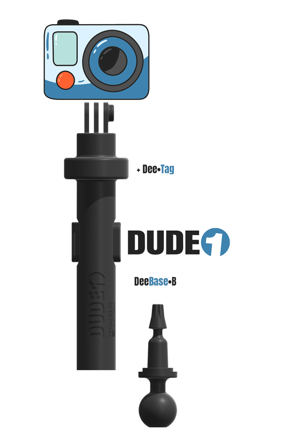 DUDE 1 - Action Camera Holder - DudeMounts.com