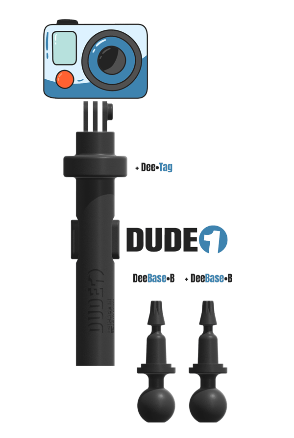 DUDE 1 - Action Camera Holder - DudeMounts.com