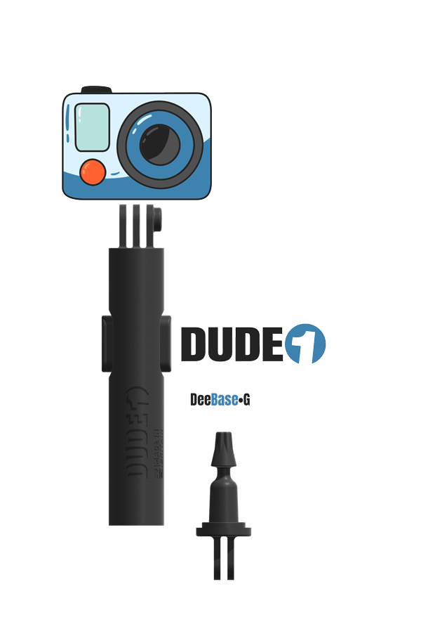 DUDE 1 - Action Camera Holder - DudeMounts.com